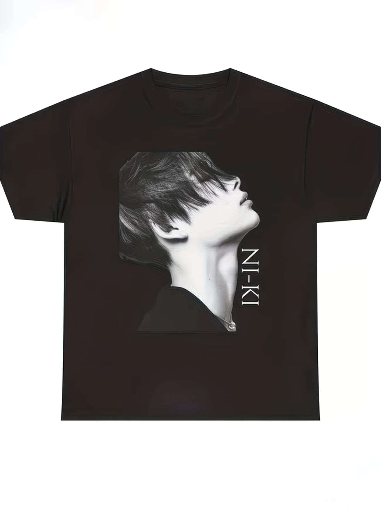 T-shirt pour homme NI-KI Art Retro Trend Portrait Character, streetwear, surdimensionné, décontracté