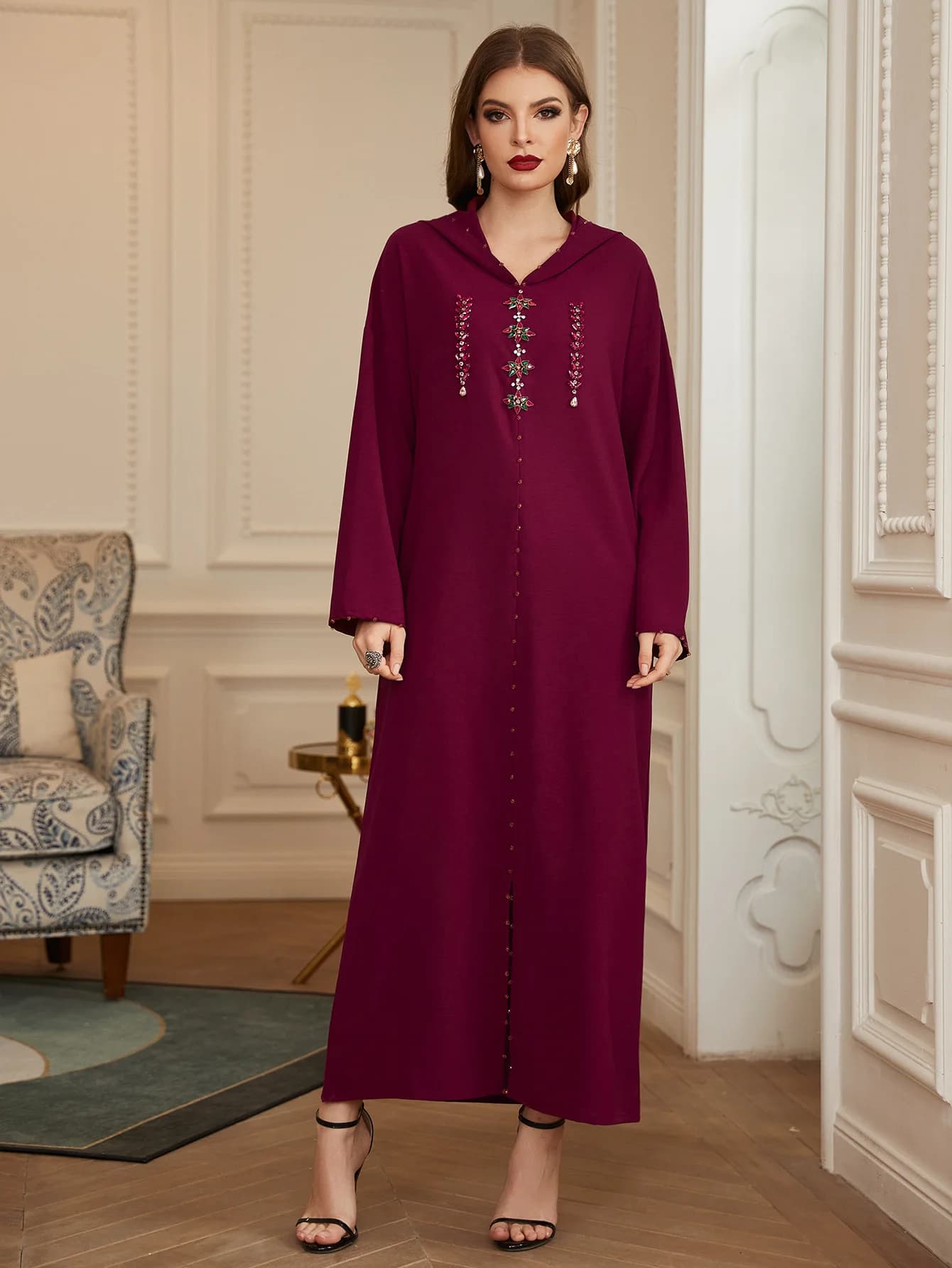 Robe Ramadan Caftan marocain pour Occasions robes de soirée Satin Abaya femme dubaï luxe femmes Robe