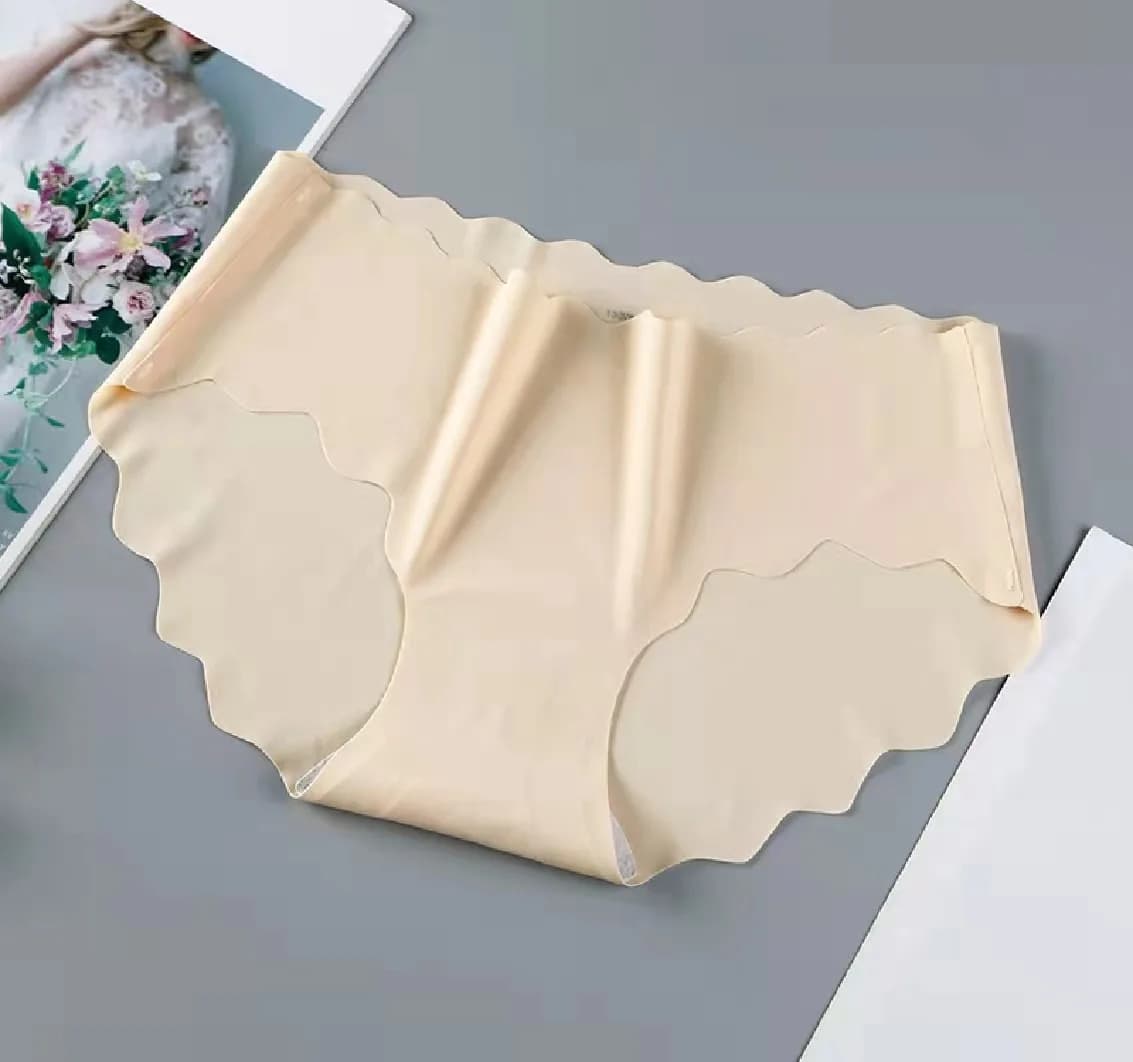 Culottes sans couture pour femmes, sous-vêtements sexy en soie glacée, taille basse, doux, ultra-fin