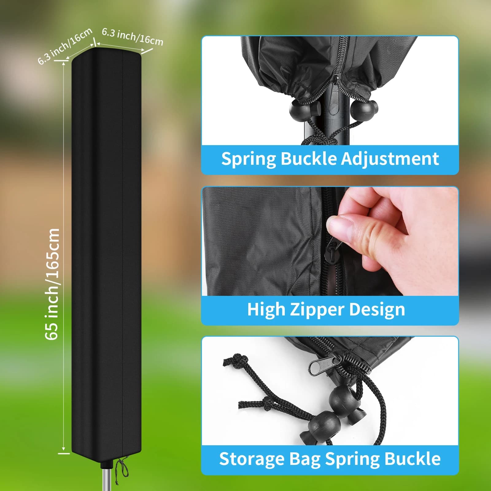 Housse de protection rotative pour parapluie, pour étendoir à vêtements, protection, étanche, résist