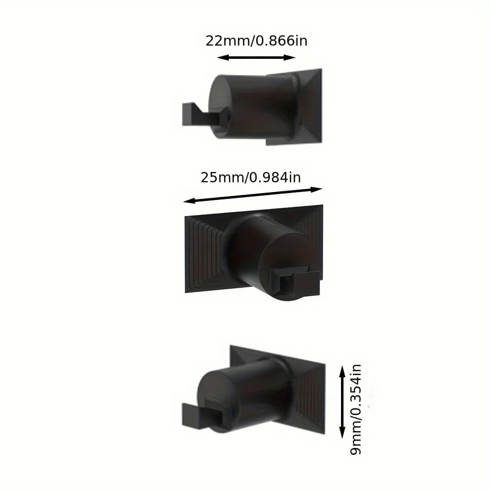 Paquet de 5 crochets pour panneaux acoustiques à rainure de 14 mm, conception sans perçage, crochets
