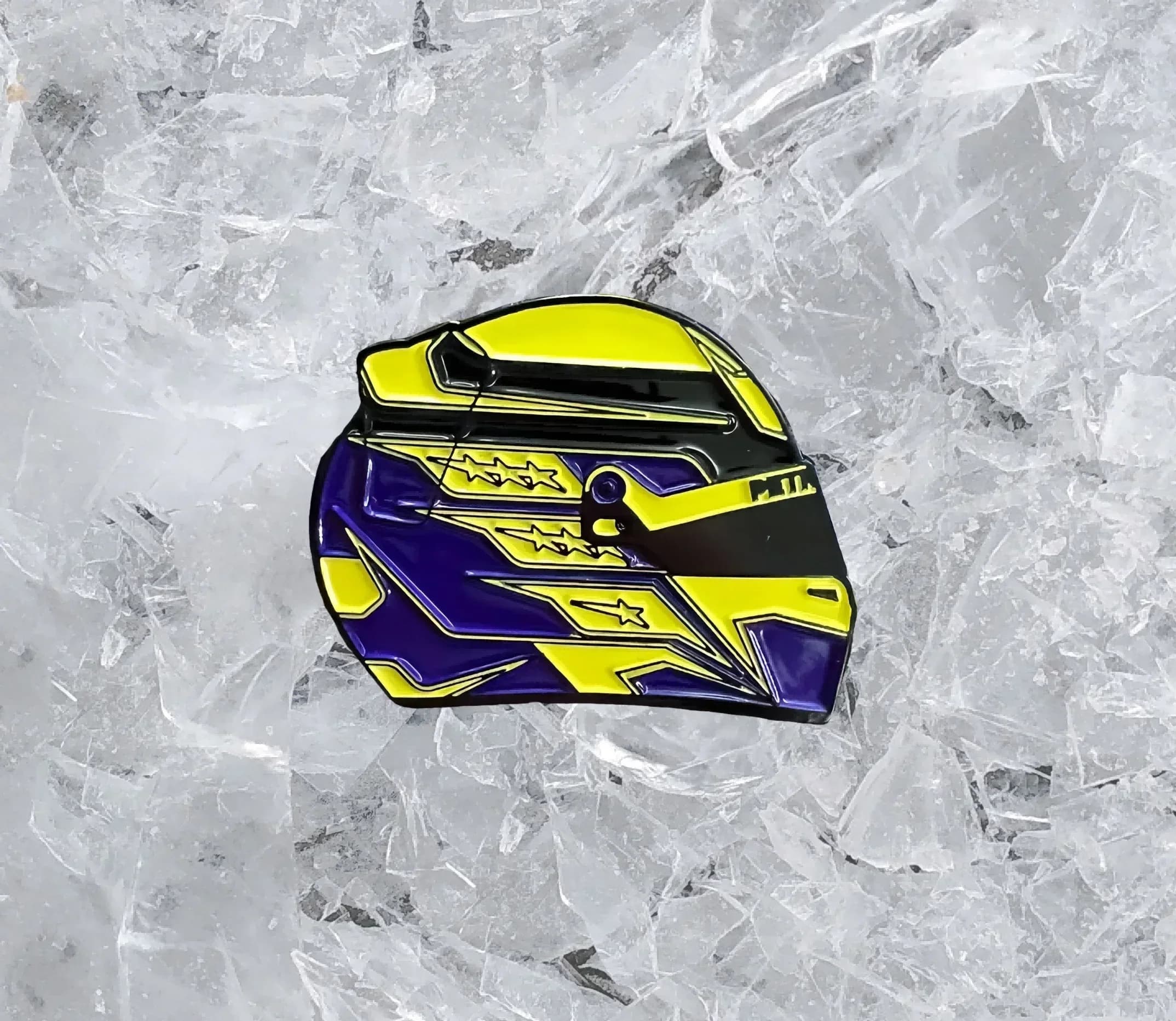 Broche en émail dur pour casque Lewis Hamilton 2023, casque de course
