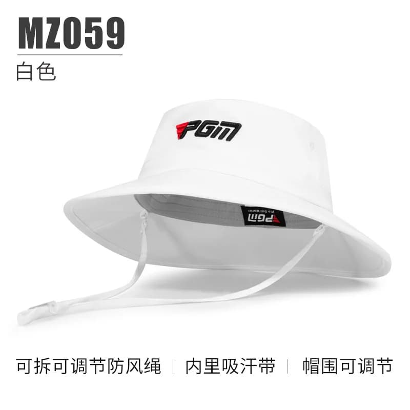 PGM – chapeau de Golf pour hommes/femmes, casquette réglable avec corde coupe-vent, bande absorbant 