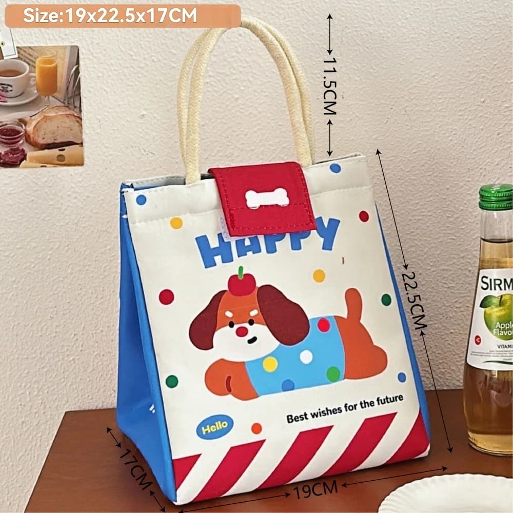 Sac à Bento mignon pour employés de bureau, fourre-tout de grande capacité, sac de conservation isol