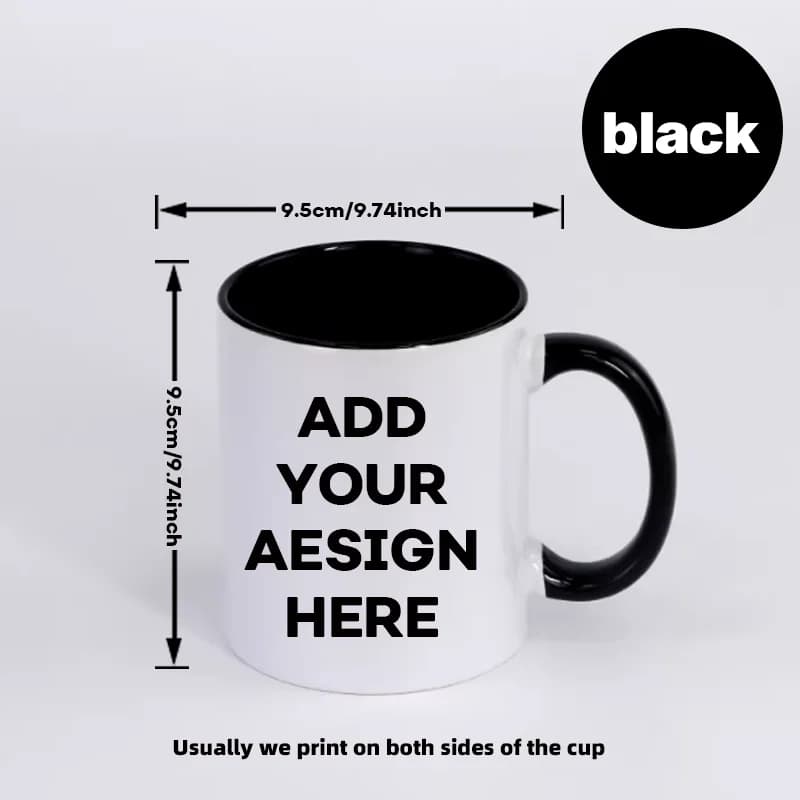Tasse à café personnalisée de 11 oz - Photos de couple familial avec texte personnalisé, tasse à thé