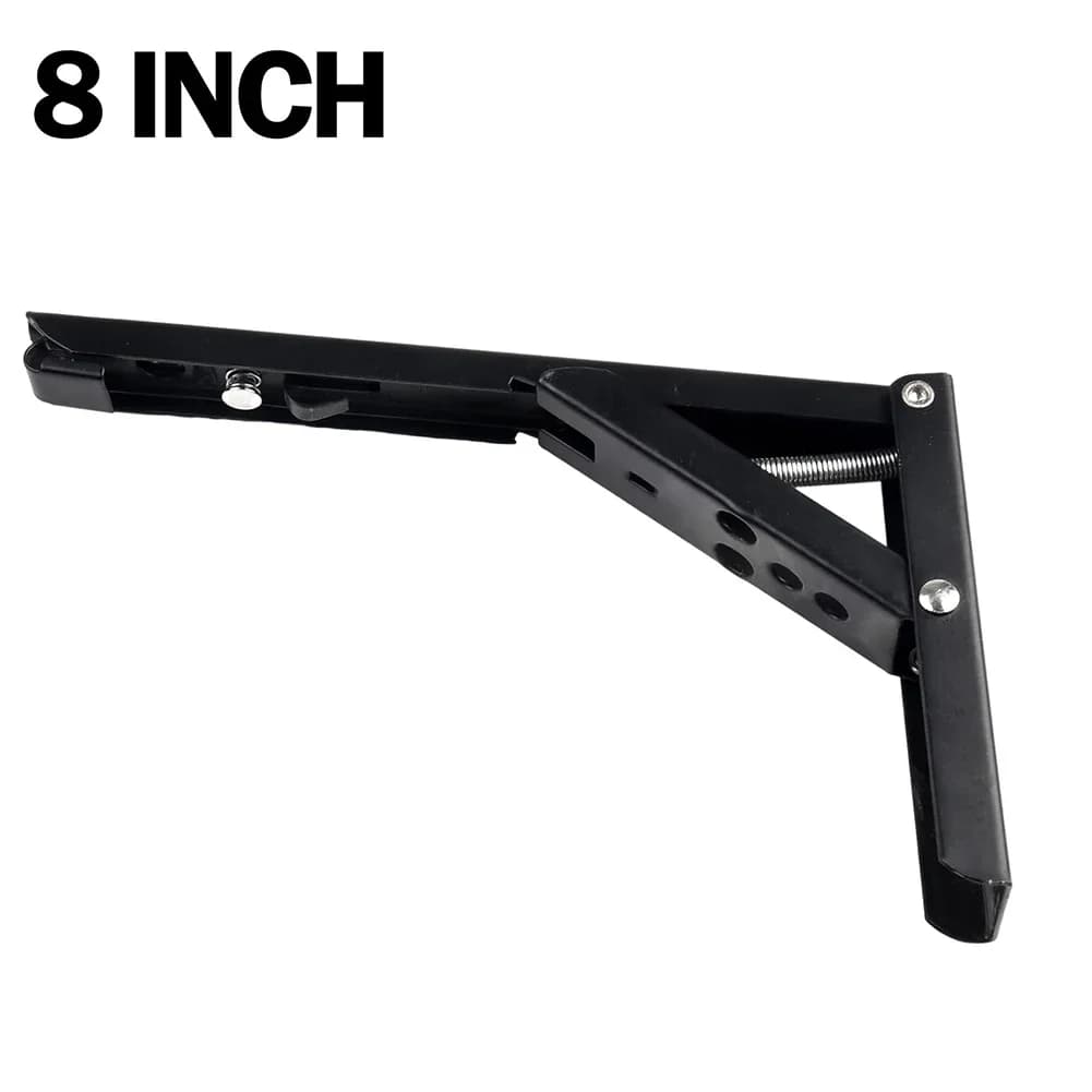 Support de cloison pliante triangulaire en métal robuste, charnière d'étagère pliable, accessoires p
