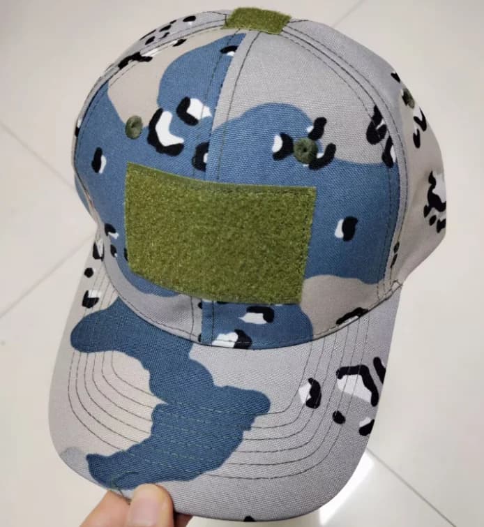 Casquette de baseball camouflage bleue avec paillettes chocolatées d'Arabie Saoudite pour homme