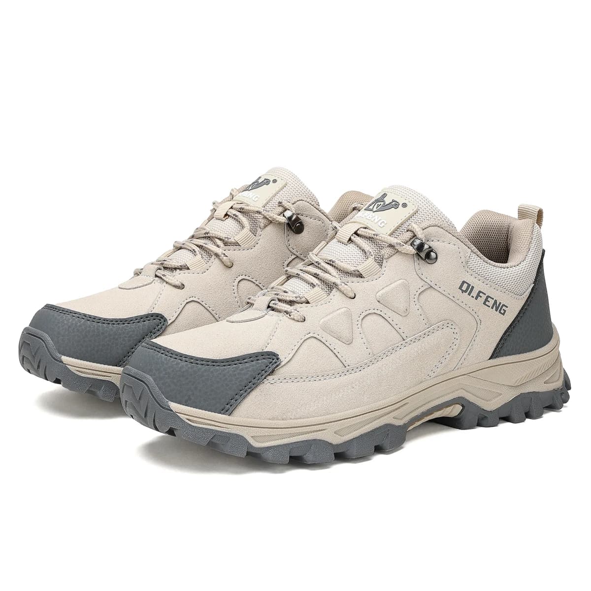 Chaussures de randonnée hiver rétro en cuir extérieur tout-terrain noir antidérapant Trail chaussure