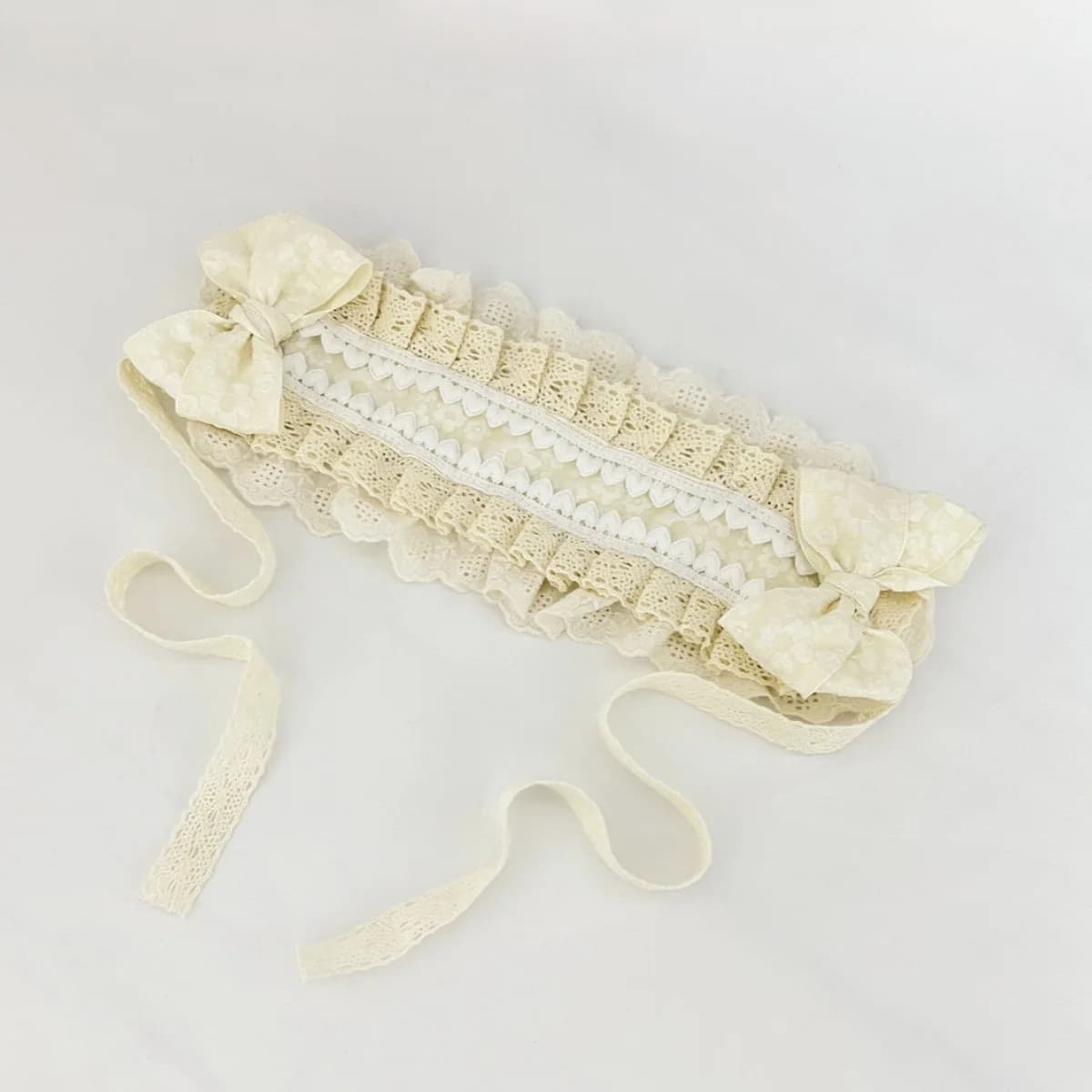 Bandeau Lolita avec nœud en dentelle, Style CLA, accessoire pour cheveux mignon Balletcore, Compatib