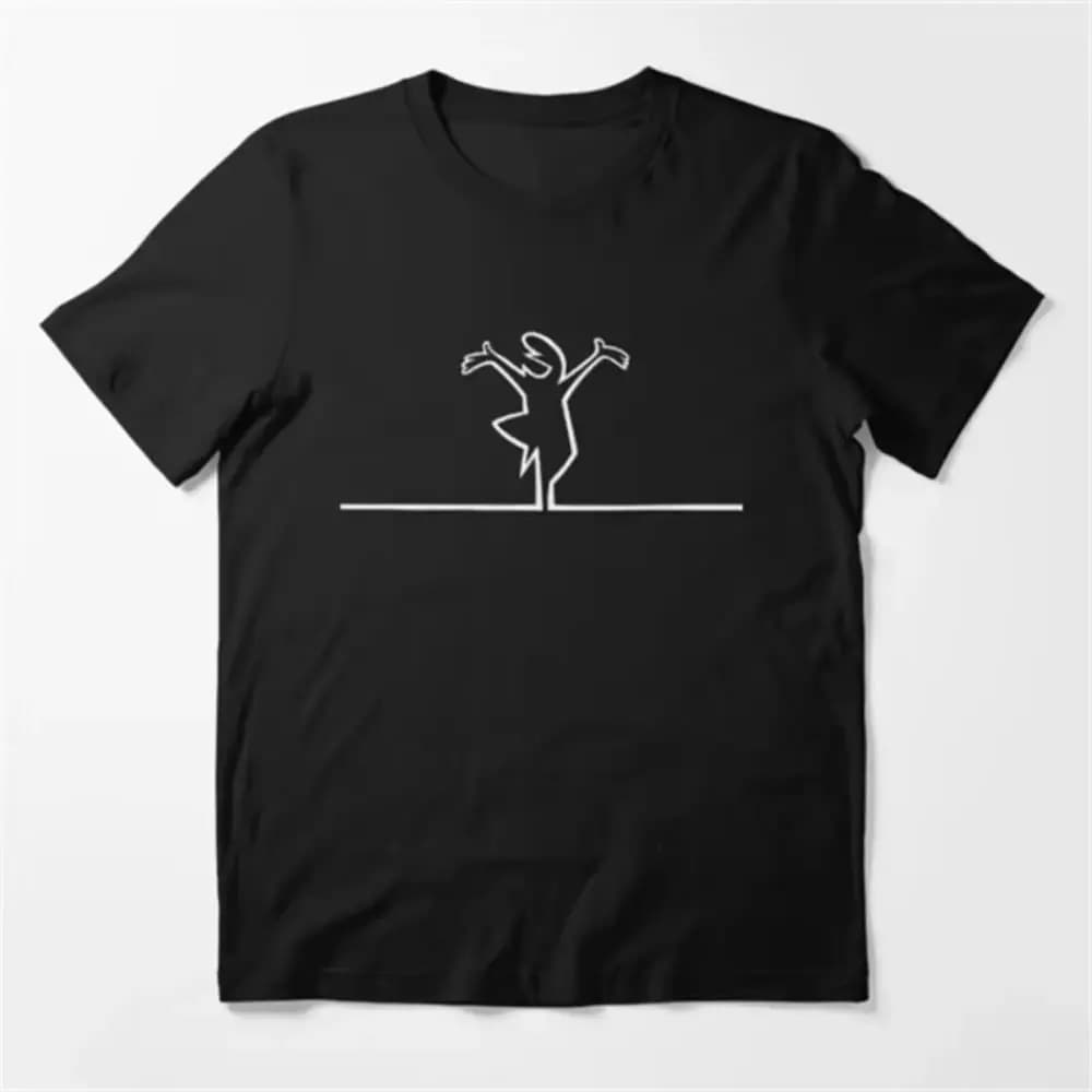 Drôle Meme hauts créatif La Linea la ligne Osvaldo Cavandoli TV T-Shirt hommes mode femmes t-shirts