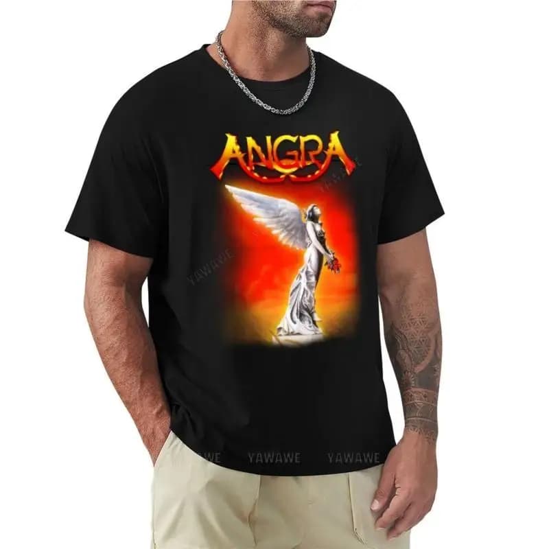 2026Angels Cry By Angra - T-shirt classique Old School Brazilian PowerProg Metal, vêtements esthétiq