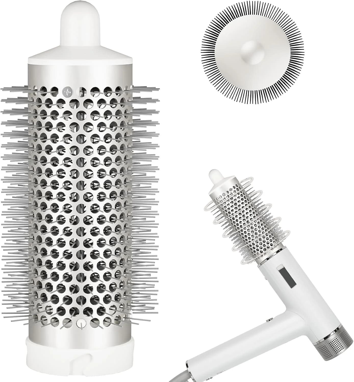 Brosse à air chaud volumisante ronde, accessoire de coiffage pour sèche-cheveux, ajoute du volume et