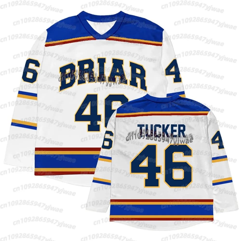 T-Shirt pour hommes Off Campus Briar University Hockey Jersey Graham 44 22 DI LAURENTIS 66 Tucker46
