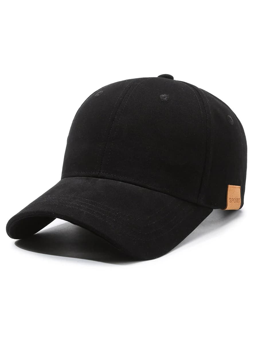 Casquette de baseball pour homme grande taille, visière profonde, couleur unie, protection solaire, 