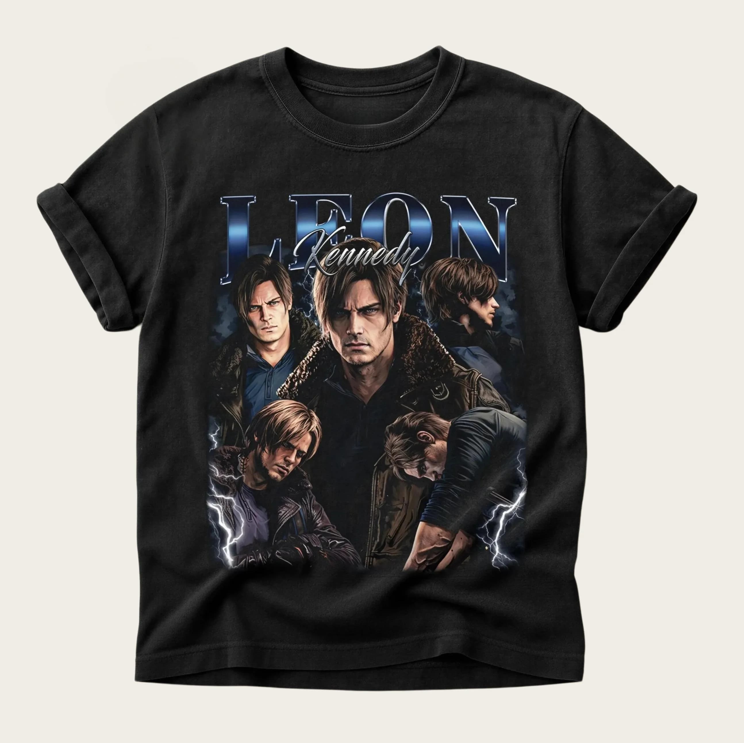 RE9 Resident Evil 9 Requiem Leon S.Kennedy Graphic 100% Coton T-shirt Unisexe 2026 Nouveau T-shirt H