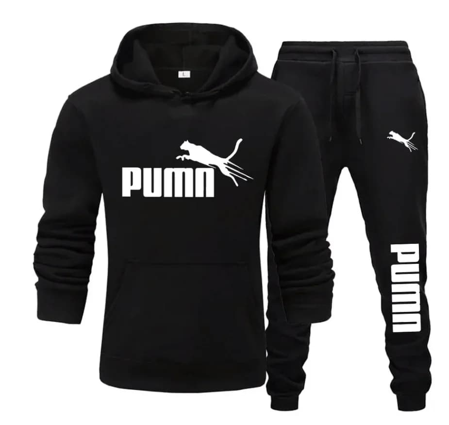 Nouveau automne et hiver hommes pull à capuche + pantalon 2 pièces à la mode et à la mode fitness jo