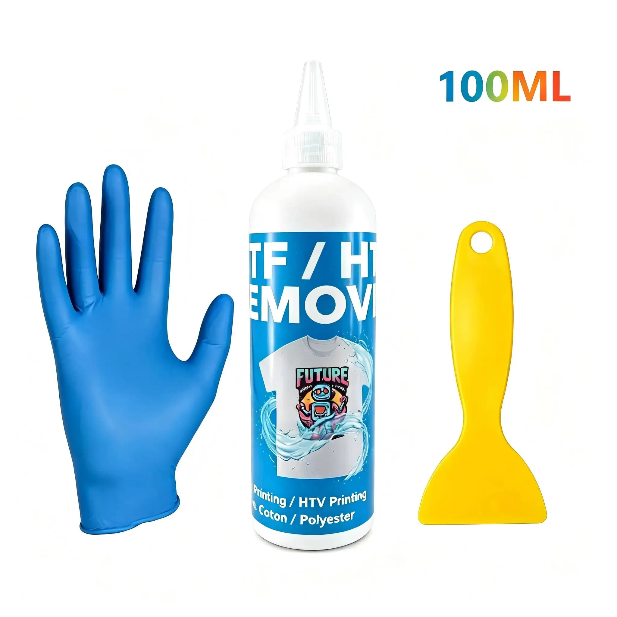 Kit de solution liquide de retrait DTF pour enlever les impressions en vinyle thermocollant, les adh