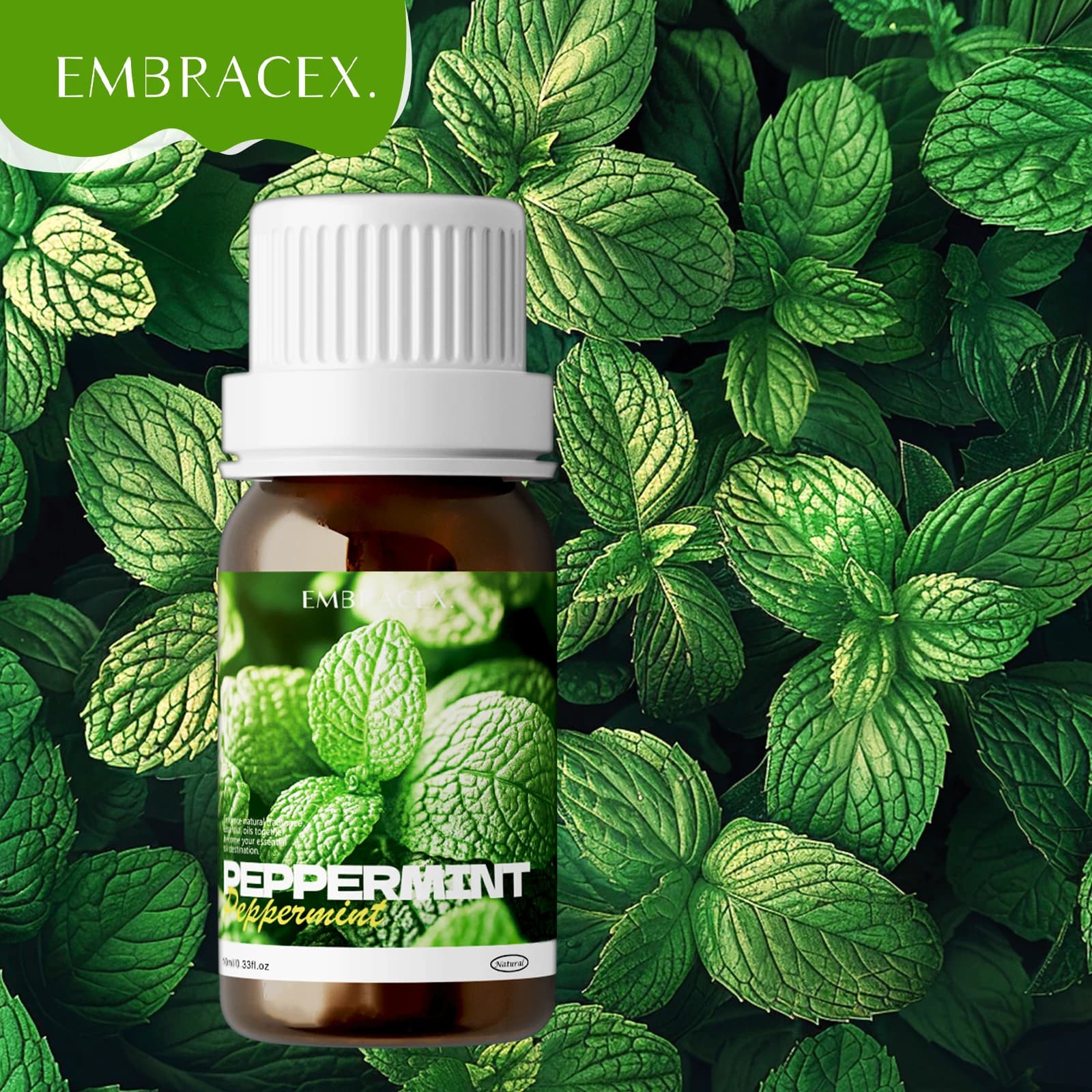 Huiles essentielles de menthe poivrée 10ml, huiles essentielles revitalisantes, huile de menthe poiv