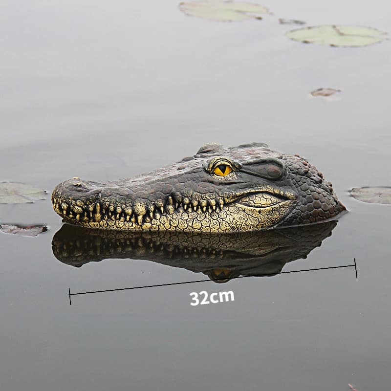 Tête de Crocodile, étang de cour, animaux flottants, ornement de Simulation de piscine de parc, déco