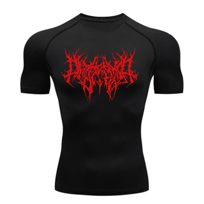T-shirt de sport pour homme, T-shirt de compression pour homme, haut de fitness à séchage rapide, T-