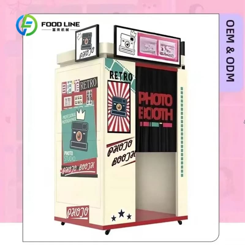 Machine de photomaton tout-en-un en libre-service avec imprimante, appareil photo numérique, photoma