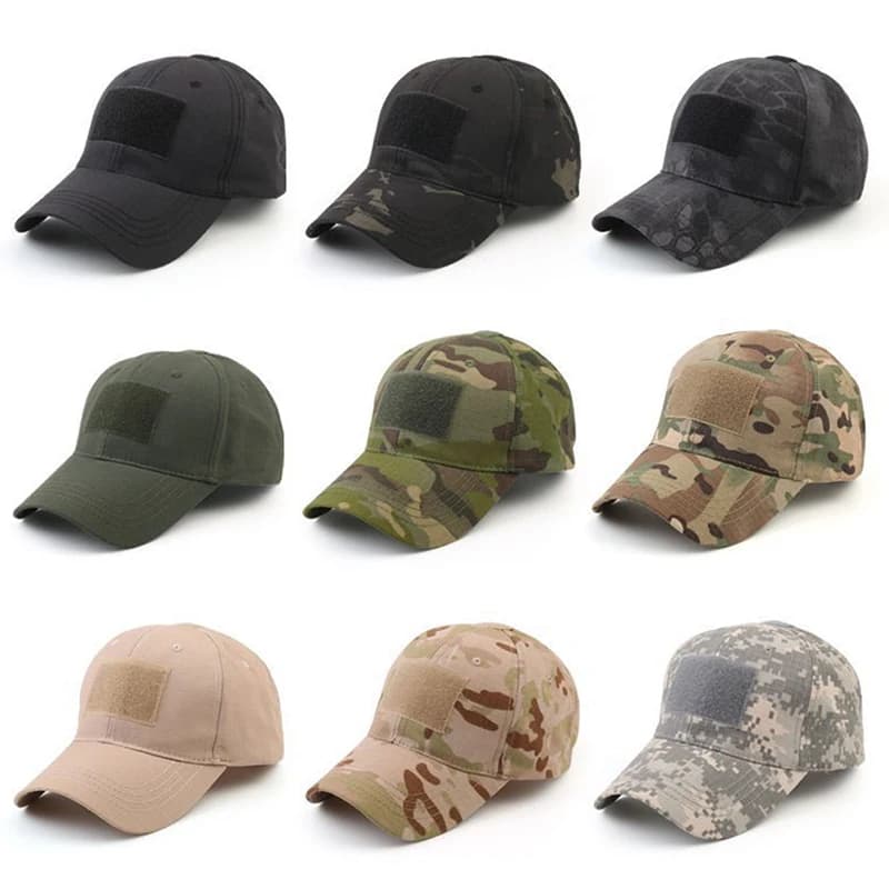 Casquette de baseball camouflage tactique réglable pour homme et femme, idéale pour le paintball, le