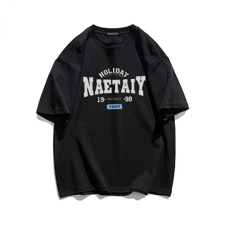 T-shirt oversize pour femme, imprimé alphabet Harajuku, manches courtes, vêtements gothiques pour ho