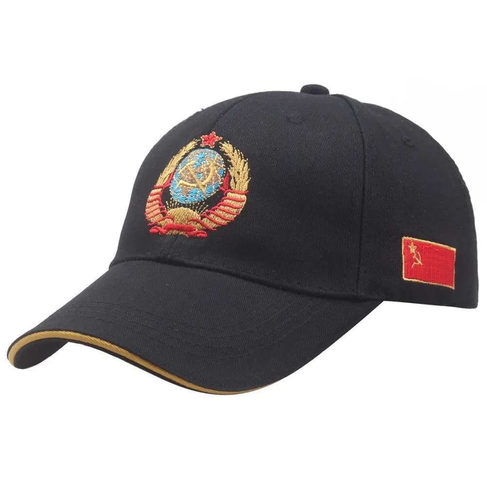 Casquette de baseball brodée CCCP en coton, emblème national de l'URSS, casquette à visière, style h