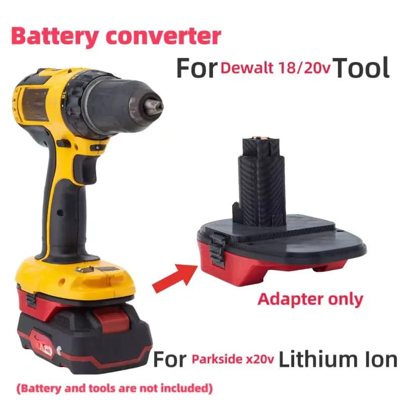 Pour adaptateur Parkside vers Dewalt pour Parkside 20V remplacer vers Dewalt 18V accessoires de conv