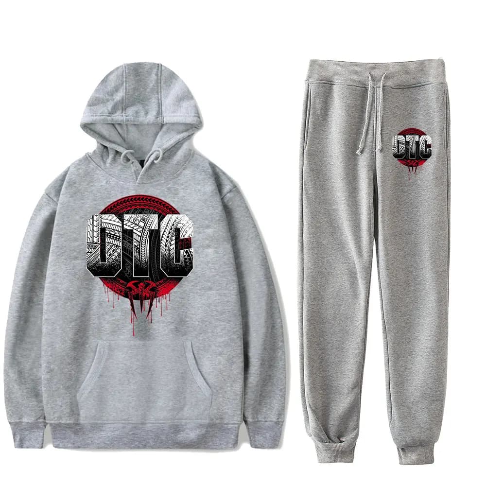 Roman Reigns OTC Vintage 90s PULLOVER HOODIE Merch Hoodies Set Hommes Femmes Ensemble deux pièces av