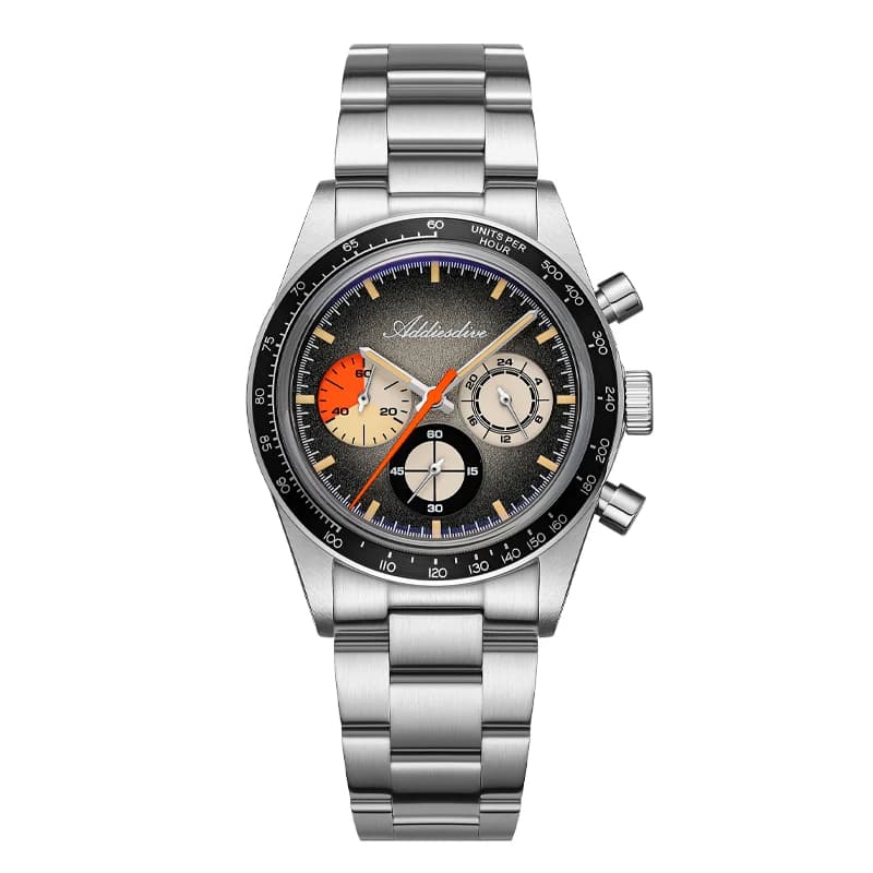 Montre chronographe ADDIESDIVE Top Brand AD2551, C3 Super Luminous, acier inoxydable 316L, étanche 1