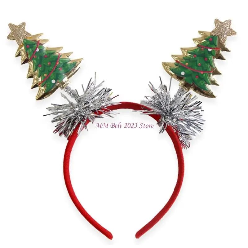 49ME – bandeau sur le thème des vacances, arbre noël/étoile, accessoires fête