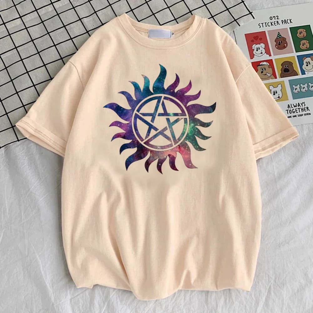 T-shirt surnaturel pour filles, harajuku, respirant, Pastel, confortable, pour femmes, Y2k, gothique