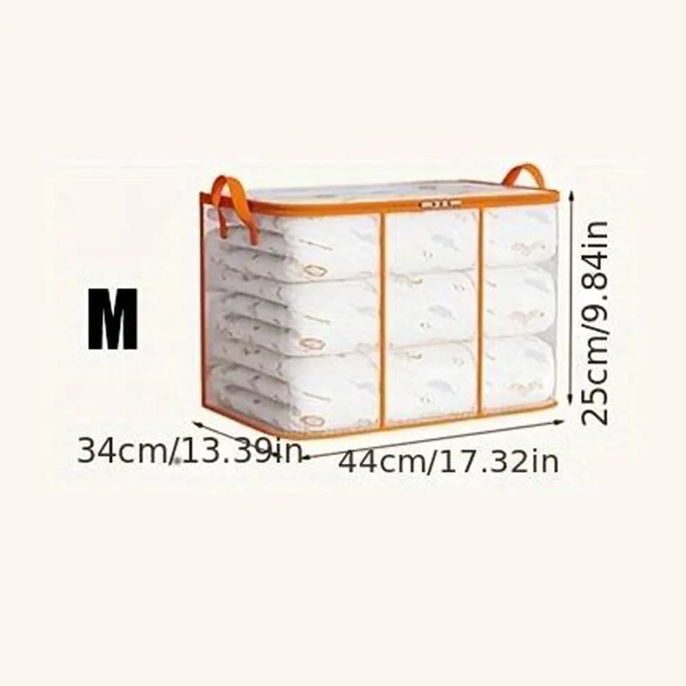 Sac de rangement Transparent pour vêtements, sac de rangement pour couverture en plastique, sac de r