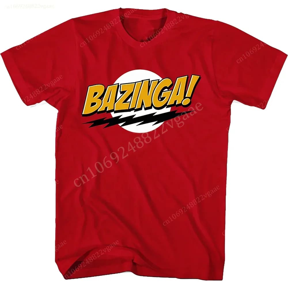 T-shirt manches courtes homme, en coton, The Biigg Banngg Theory, Y-Bazinga, Sheldon Cooper TBBT