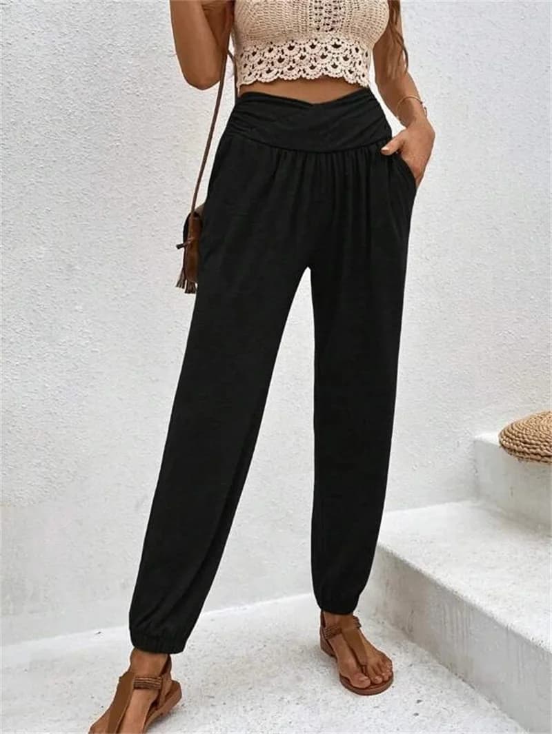 Nouveau Vêtements européens américains pantalons de maison avec tempérament décontracté poches ample