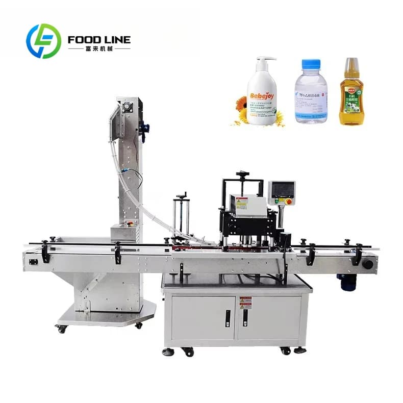 Machine de serrage de bouchons personnalisée pour bouteilles en verre avec fermetures push-pull – Éq