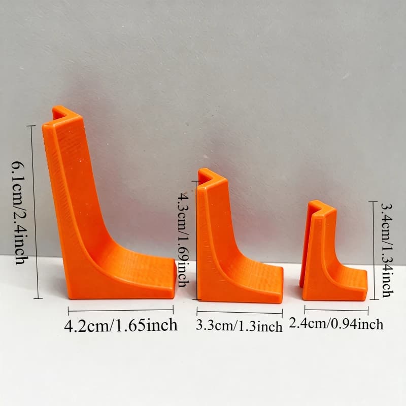 3 rails de guidage percés - un outil de positionnement vertical carré de précision. La conception à 