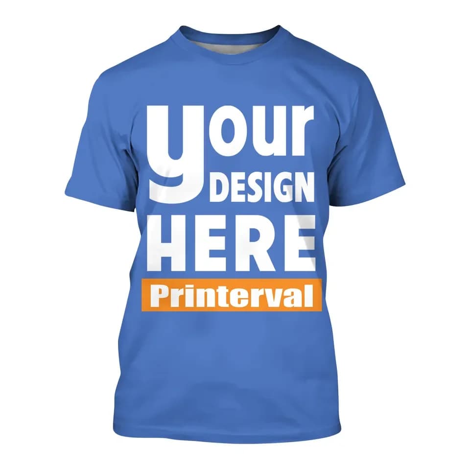 3D impression complète T-shirt personnalisé hommes femmes bricolage personnalité Photo conception à 