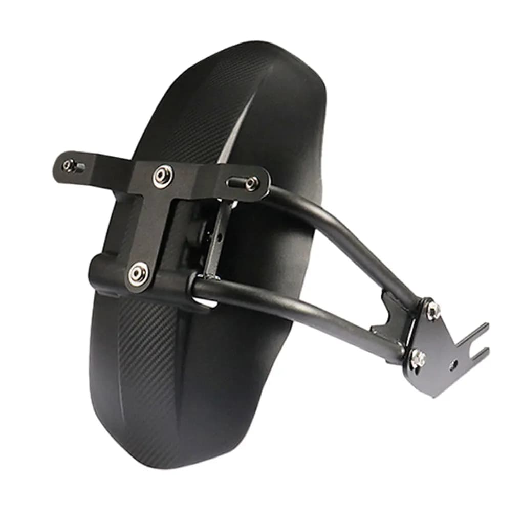 Garde-boue arrière universel rétro pour moto, extension de garde-boue arrière avec support de plaque