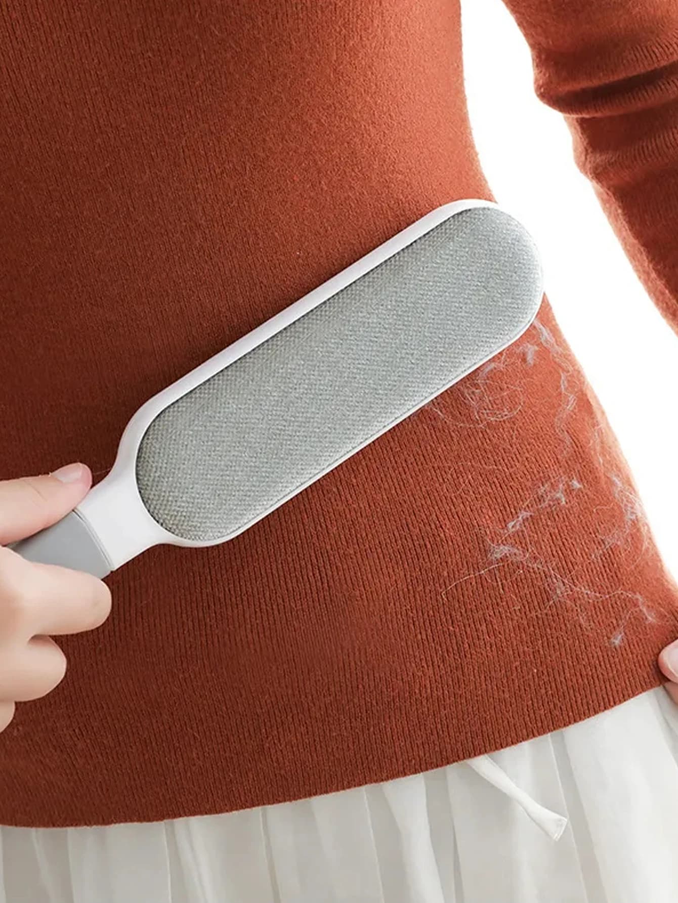 Rouleau de nettoyage réutilisable à 2 côtés, 1 pièce, pour enlever les peluches des vêtements, poils