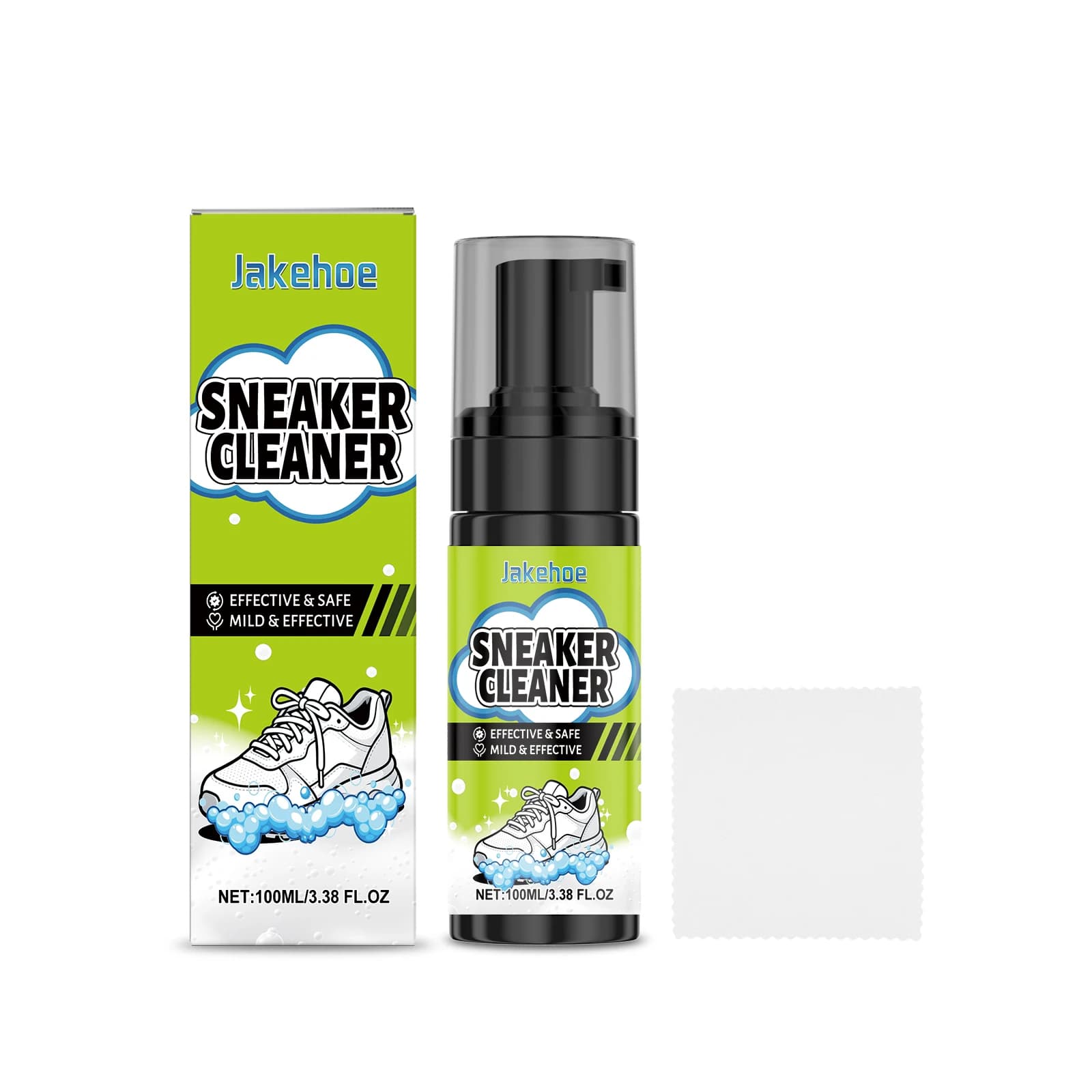 Kit de nettoyage de baskets – Un nettoyant quotidien sans rinçage avec mousse pour éliminer les tach