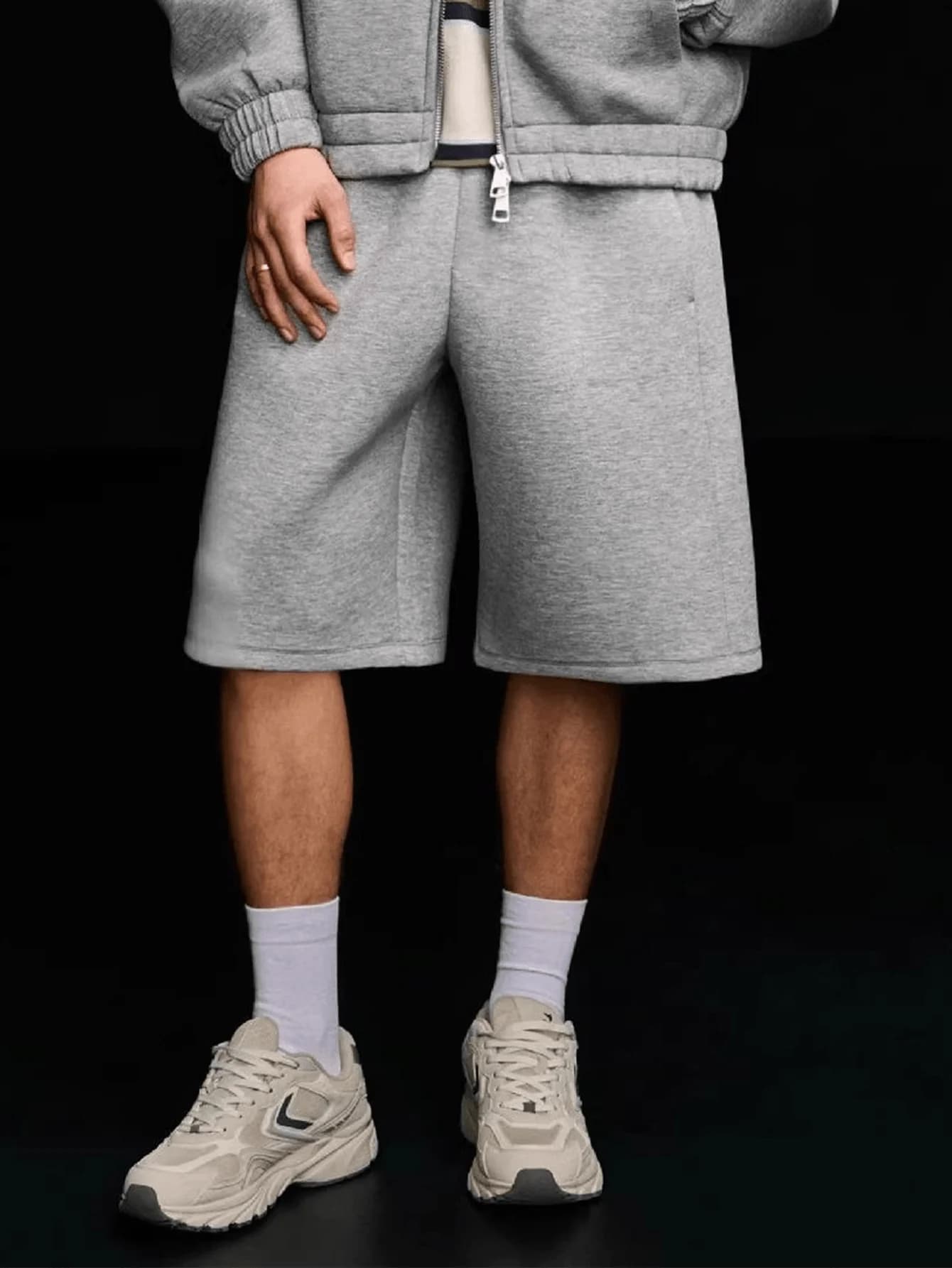 Nouveauté : Shorts noirs unisexes tendance, coupe ample, style Y2K street punk, décontractés, jambe 