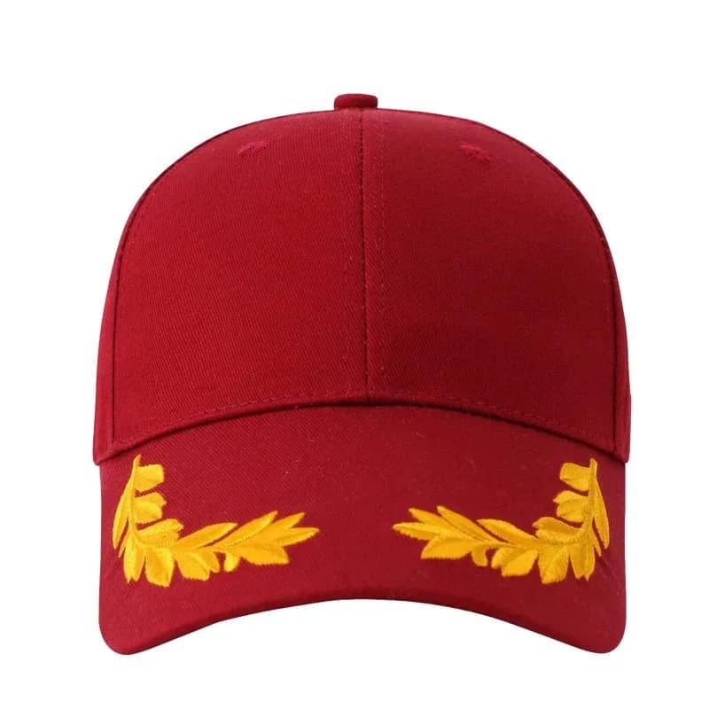 Casquette de baseball en point de blé - Chapeau de soleil en coton à 6 panneaux avec boucle en laito