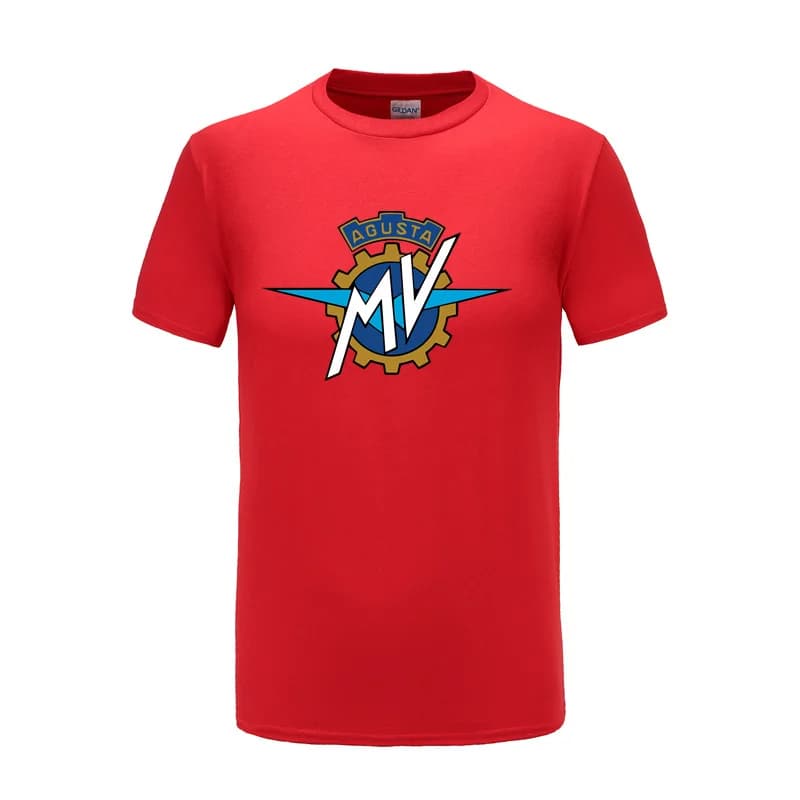 MV Agusta T-shirts pour hommes en coton, col rond, manches courtes, idée cadeau pour les amateurs de