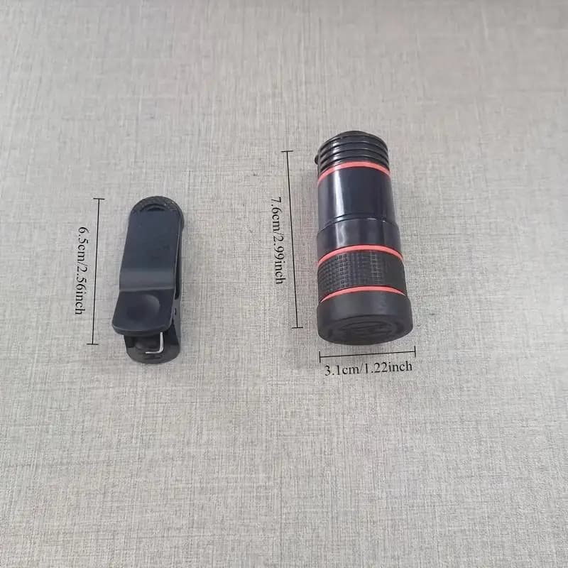 Objectif téléobjectif HD 8x à clipser pour smartphone, zoom portable pour une photographie nocturne
