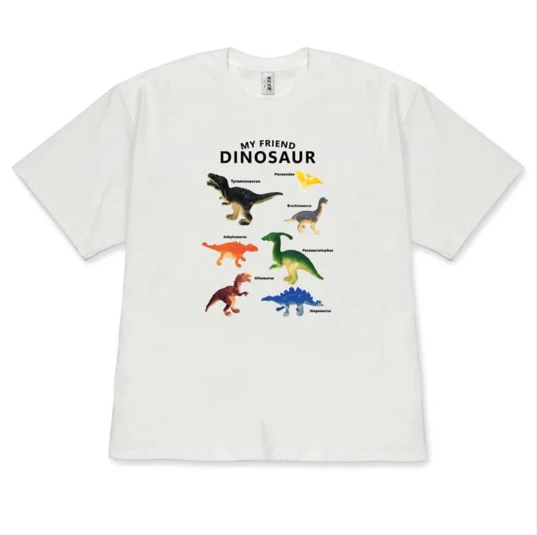 Chemise à imprimé dinosaure Kawaii pour garçons et filles, t-shirt graphique T-Rex Dino mignon, t-sh