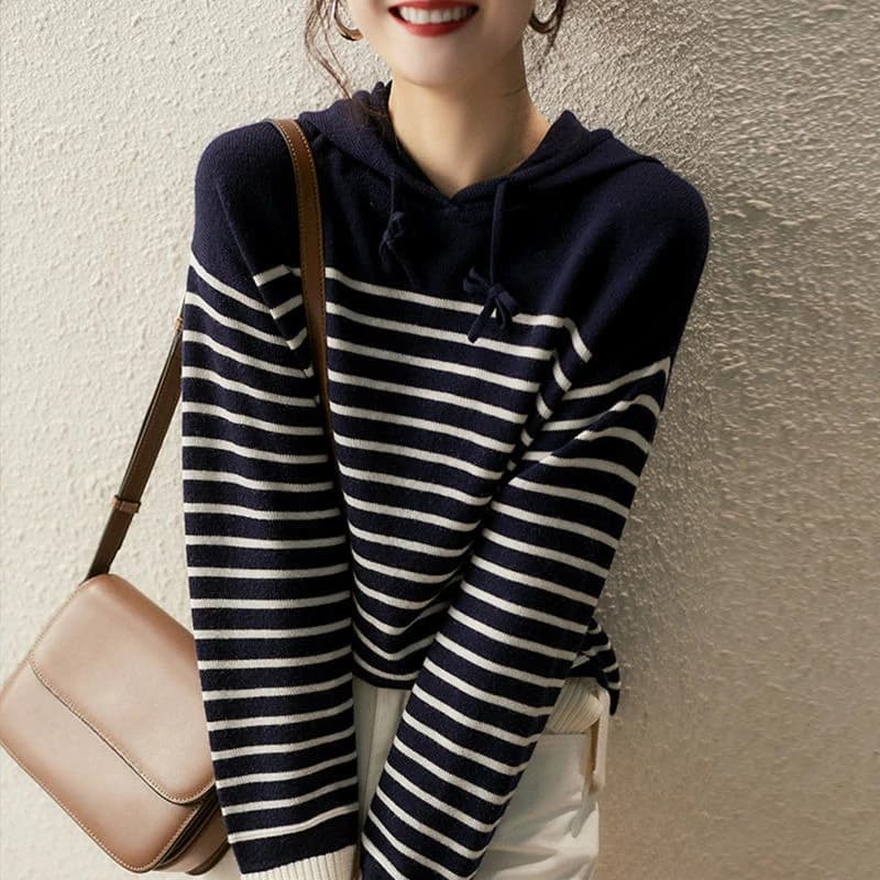 Sweat à capuche rayé pour femmes coton Designer 2025 tendance pas cher Emo haute qualité Y 2k Vintag