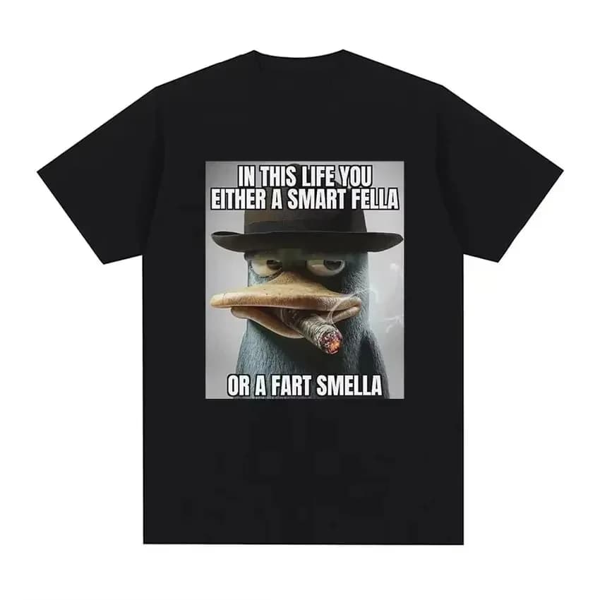 Perry Platypus vous êtes une Fella intelligente ou un sourire de pet T-shirt graphique drôle t-shirt
