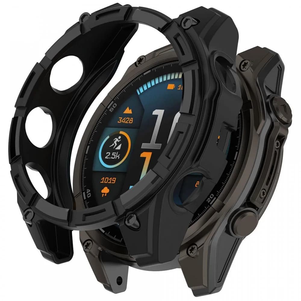 Étui de protection pour Garmin Fenix ​​8 51mm, coque de protection en Silicone souple résistante aux